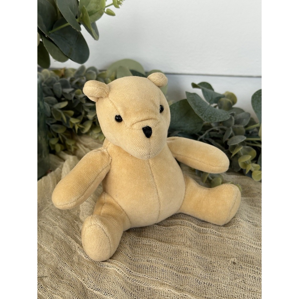 Vintage‎ Disney Classic Pooh Winnie Stuffed Animal Plush Gund Small Rattle Toy